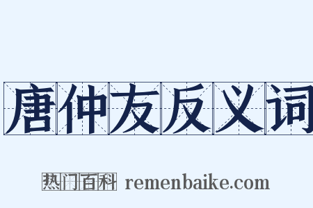 唐仲友反义词是什么意思的图片